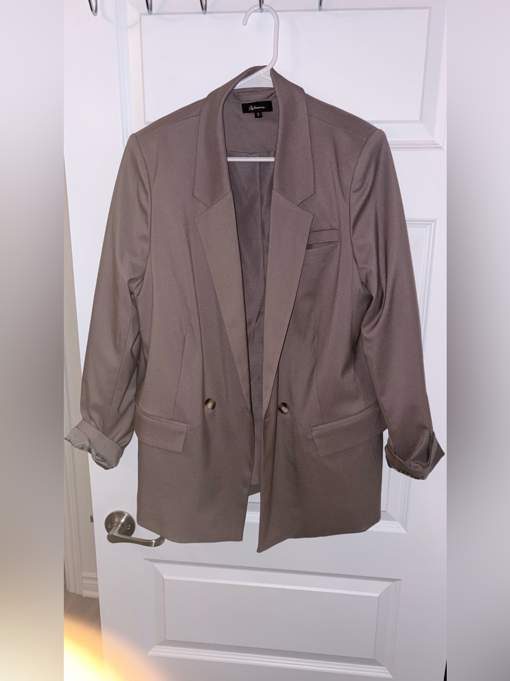 Taupe oversized blazer